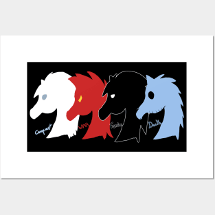 Horsemen Horse Emblem (Custom) -  Conquest (backside) Posters and Art